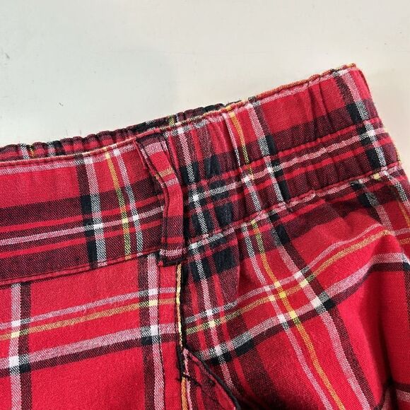 Urban outfitters, red, black and yellow plaid, high-rise pants, size small - Picture 8 of 12